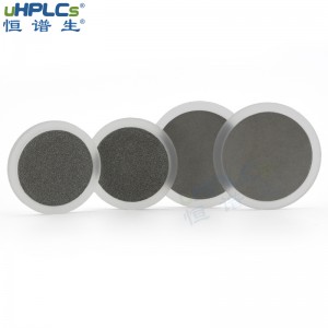 恒譜生超高壓PCTFE液相色譜耗材不銹鋼在線過濾器篩板，OD6.4*ID1.6*H1.6